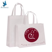 TÚI QUÀ TẶNG TẾT VẢI KHÔNG DỆT MÀU TRẮNG IN LOGO THEO YÊU CẦU